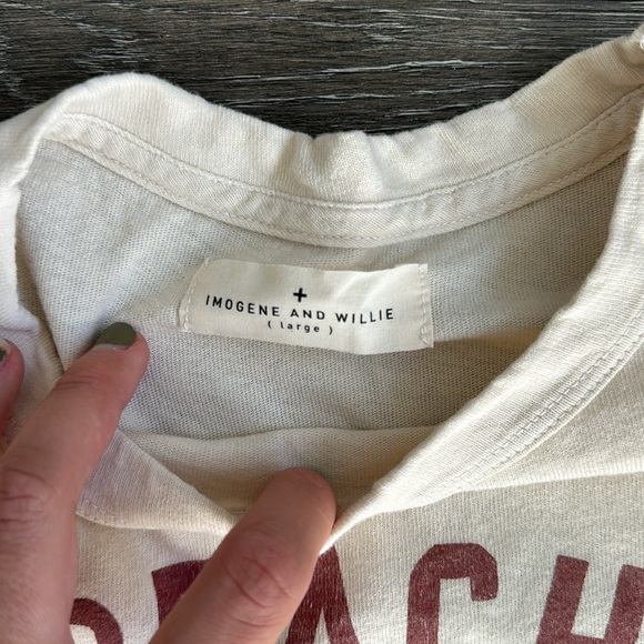 Imogene + Willie Graphic Tee (Size L) - Picture 2 of 5